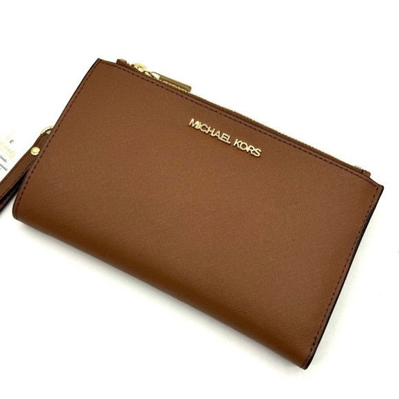 Michael Kors Large Double Zip Wallet Wristlet Luggage - Picture 1 of 9